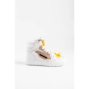 Arany/Fehér Magasszárú Női Sneaker