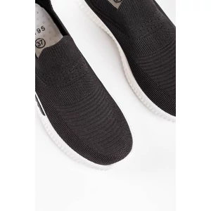 Fekete Jól Szellőző Slip-On