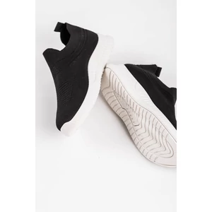 Fekete Jól Szellőző Slip-On