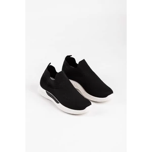 Fekete Jól Szellőző Slip-On