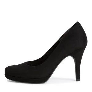 TAMARIS Fekete Művelúr Magassarkú Alkalmi Cipő