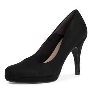 Tamaris Fekete Művelúr Magassarkú Alkalmi Cipő