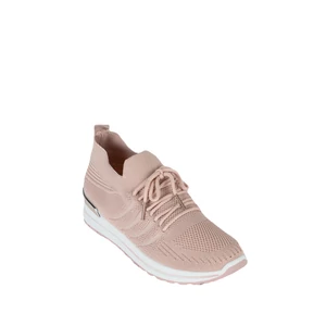Rózsaszín Fűzős Textil Anyagú Sneaker