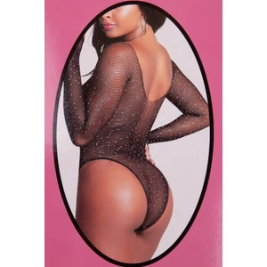 Ollike Fekete Csillogó Necc Body Stocking