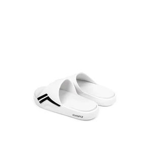 LUOFU Fehér Unisex Gumi Papucs