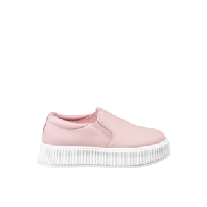 Platformos Rózsaszín Műbőr Női Slip On