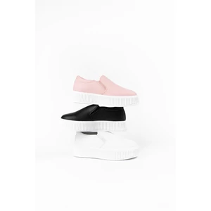 Platformos Rózsaszín Műbőr Női Slip On