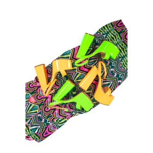 Egyszínű Narancs Lakkozott Blokksarkú Szandál