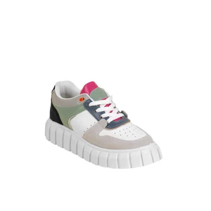 Zöld-Szürke Platformos Talpú Sneaker