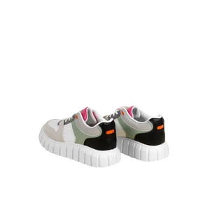 Zöld-Szürke Platformos Talpú Sneaker