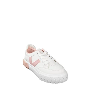 Rózsaszín-Fehér Platformos Női Sneaker