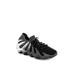 Fekete-Szürke Gumírozott Extra Rugalmas Talpú Sneaker