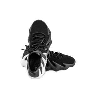 Fekete-Szürke Gumírozott Extra Rugalmas Talpú Sneaker