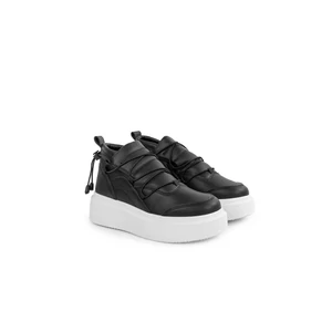 Seastar Fekete Színű Magasszárú Gumifűzős Sneaker 
