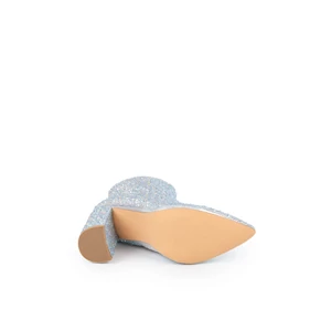 DE BLOSSOM Ezüst Strasszkövekkel Kirakott Bokacsizma