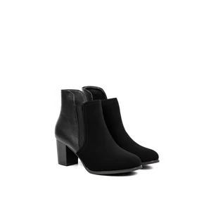 Yesmile Fekete Magassarkú Bokacsizma