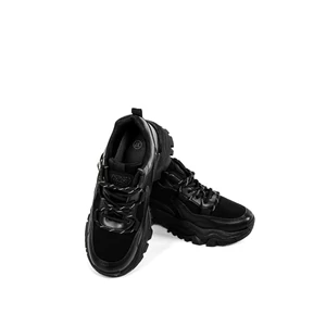YES Fekete Magastalpú Női Sneaker