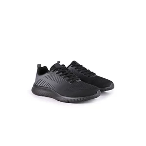Yesmile Fekete-Szürke Férfi Sneaker Gumis Talppal