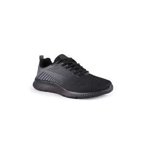 Yesmile Fekete-Szürke Férfi Sneaker Gumis Talppal