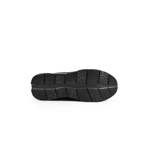 LEMAX Fekete Színű Férfi Sneaker Piros Csíkkal 