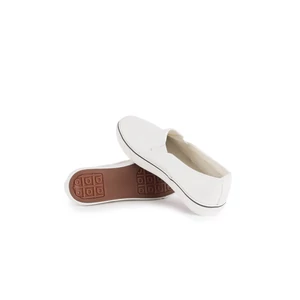 Fehér Női Szövet Slip-On