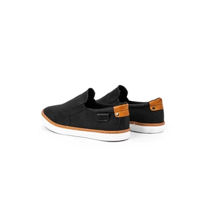WEIDE Fekete Műnubuk Férfi Slip-On 