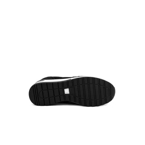 SMALL SWAN Rejtett Magassarkú Fekete Csillogós Strasszkövekkel Díszített Sneaker 