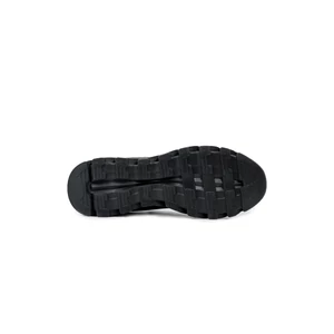 LIAO Fekete/Szürke Rugalmas Fűzős Férfi Sneaker Gumis Talppal