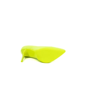 Comer Neon Sárga Női Művelúr Magassarkú Cipő