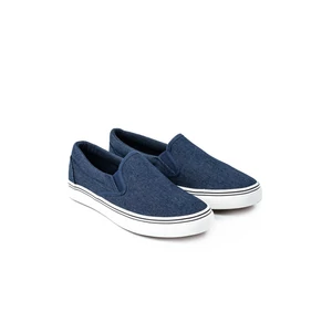 LINIX Farmerkék Vászon Férfi Slip-On 