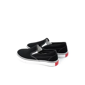 LINIX Fekete Vászon Férfi Slip-On 
