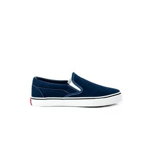 LINIX Sötétkék Vászon Férfi Slip-On 