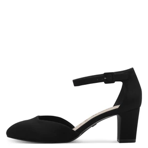 Tamaris Fekete Magassarkú Szandál