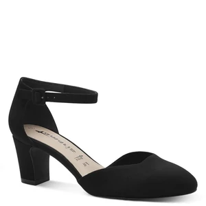 Tamaris Fekete Magassarkú Szandál