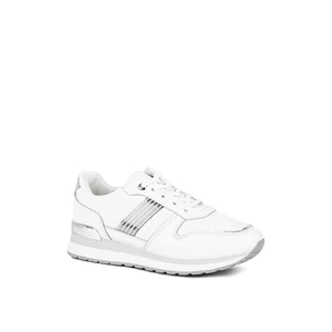 Fehér Műbőr Fűzős Sneaker