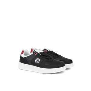 Fekete Férfi Műbőr Sneaker