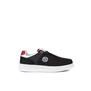 Fekete Férfi Műbőr Sneaker