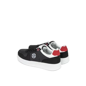 Fekete Férfi Műbőr Sneaker