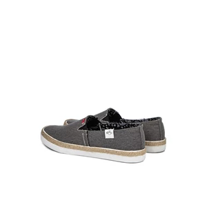 Szürke Vászon Férfi Slip-On