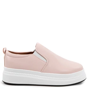 City Kiddy Világos Rózsaszín Női Műbőr Platform Talpú Slip-on