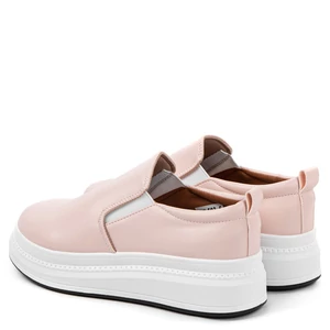 City Kiddy Világos Rózsaszín Női Műbőr Platform Talpú Slip-on