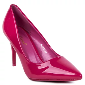 Elegáns Pink Lakkozott Női Magassarkú Cipő