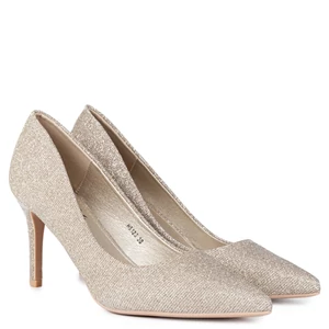 Arany Színű Csillámos Magassarkú 