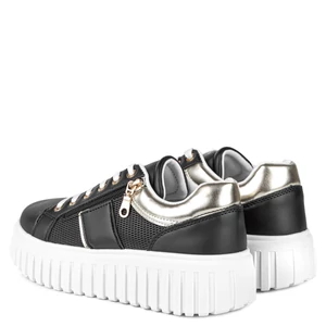 Fekete Platformos Női Sneaker