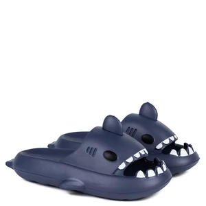 Sötétkék Cápa Alakú Női Papucs
