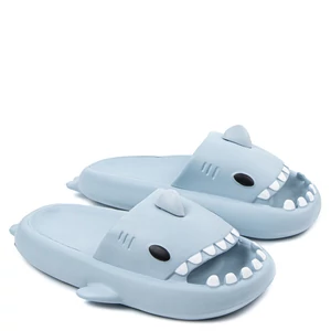 Világoskék Cápa Alakú Női Papucs