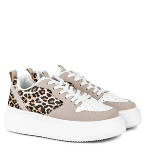 Leopárd Mintás Platformos Sneaker