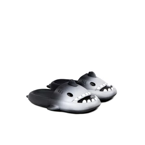 Fekete-Szürke Férfi Cápa Alakú Papucs