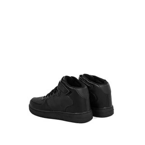 Yesmile Fekete Magasszárú Férfi Műbőr Sneaker