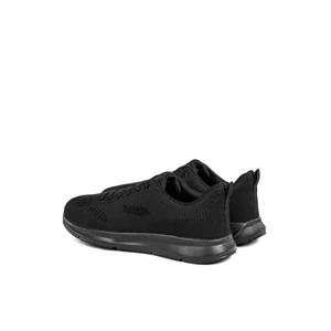 Fekete Fűzős Textil Férfi Nagy Méretű Sneaker